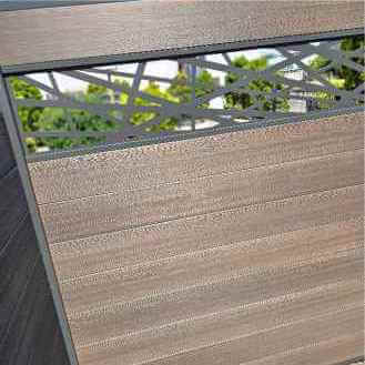 WPC Sichtschutzzaun modern